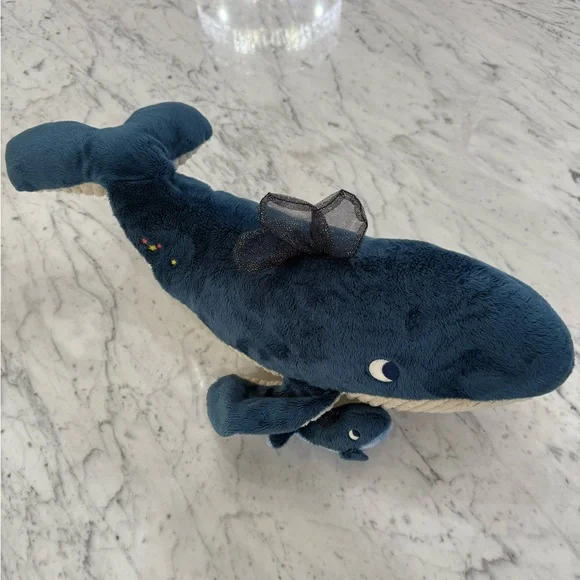 NEW Large Baby Activity Whale Toy Paulie's Adventure Moulin Roty France - Picture 2 of 11